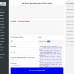 All Meta Tag Generator Online Tools