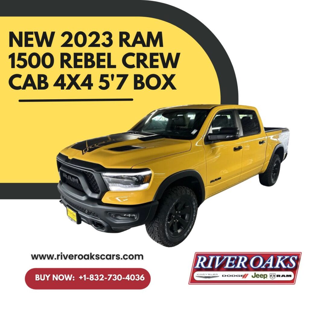 New 2023 Ram 1500 REBEL CREW CAB 4X4 5'7 BOX