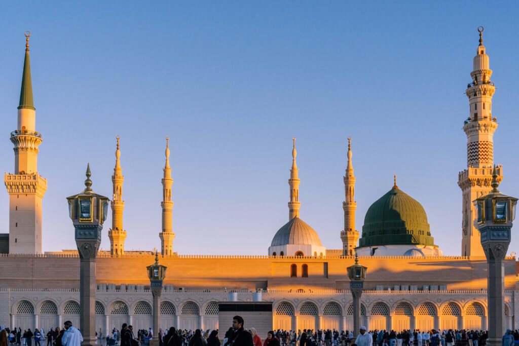 Spiritual journey to Makkah and Madinah, following the footsteps of Prophet Muhammad (PBUH) and exploring sacred Islamic sites.